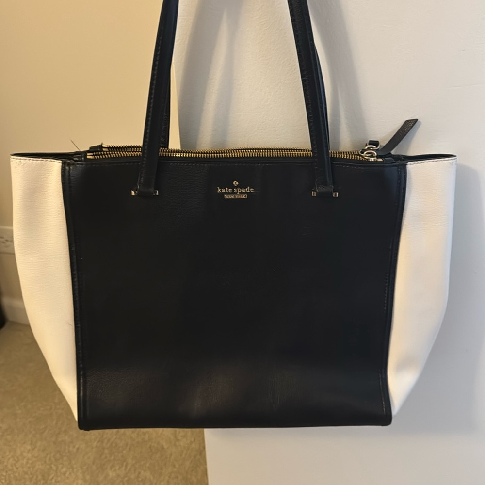 Kate Spade Black and White Tote Bag